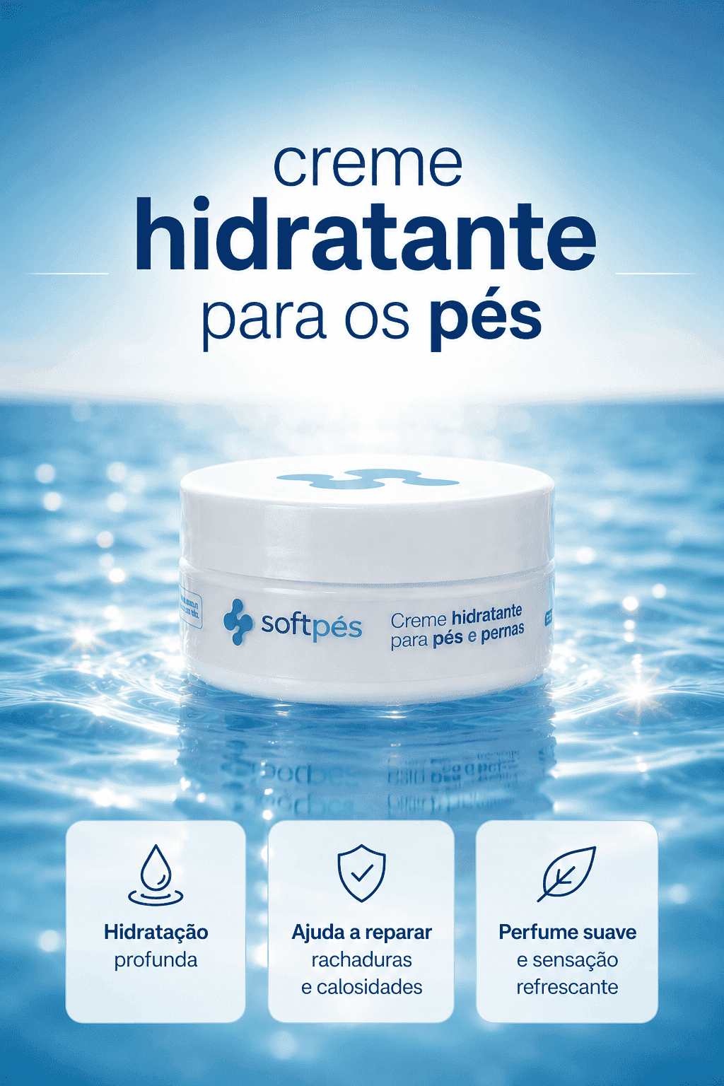 Creme Hidratante Para Pernas e Pés