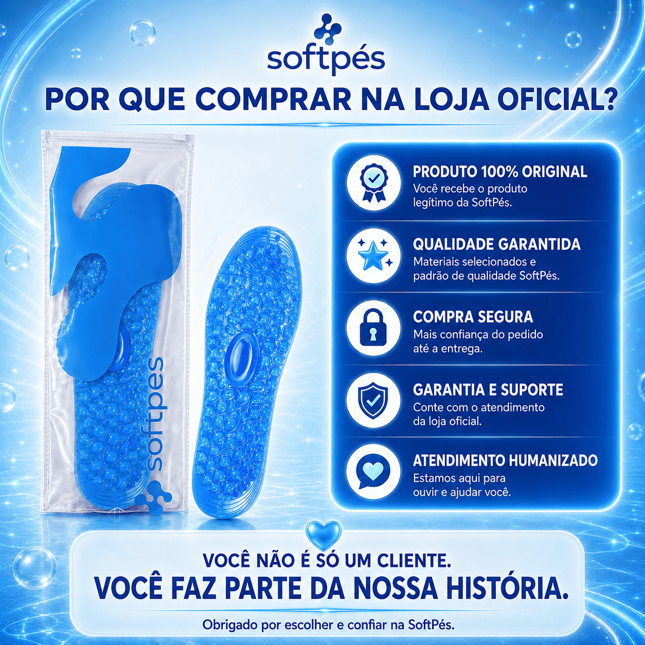 Palmilha de Gel Para Fascite Plantar (PG04)