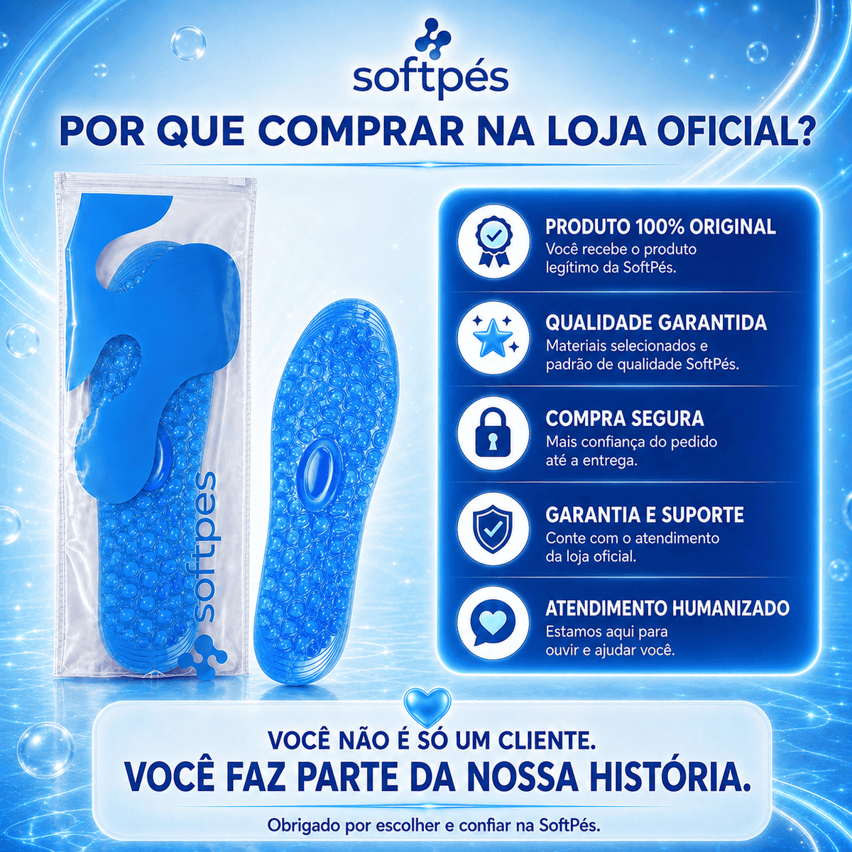 Palmilha de Gel Para Fascite Plantar (PG04)