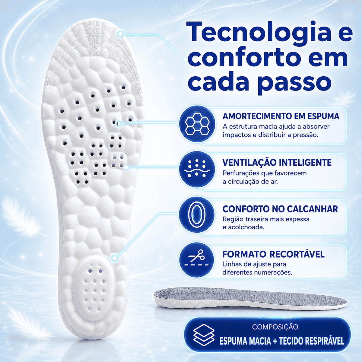 Palmilha Soft Ultra Confort 2.0
