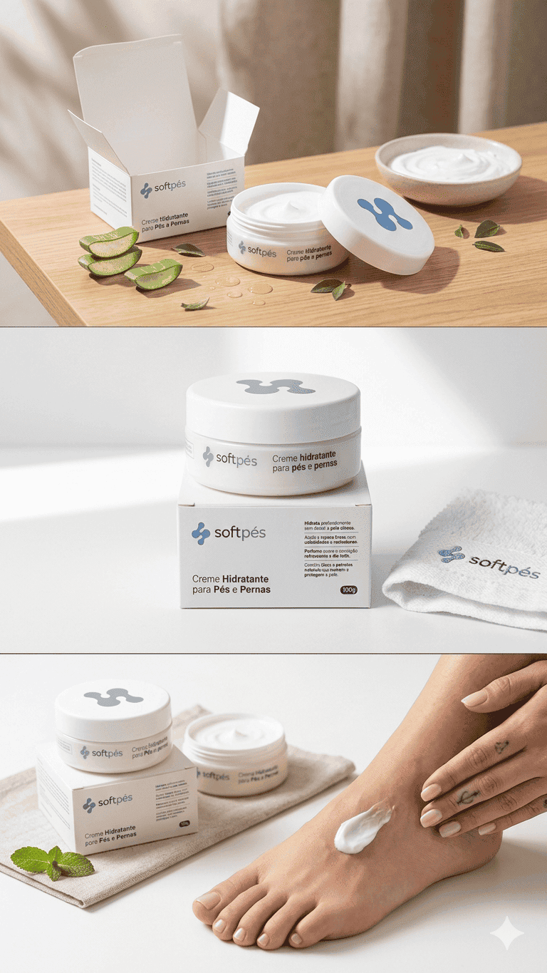 Creme Hidratante Para Pernas e Pés